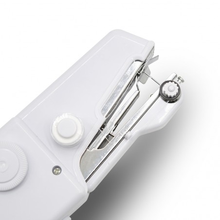 Mini macchina da cucire portatile cucitrice da viaggio con ago di riserva