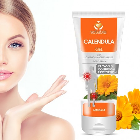 Gel Calendula Setablu da 100 ml art. 590369 effetto lenitivo per pelli sensibili