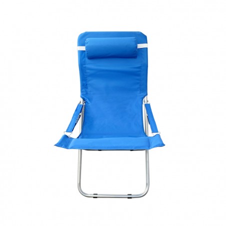 Sdraio Canapone Pieghevole Imbottita 660187 Spiaggina in Metallo con Cuscino