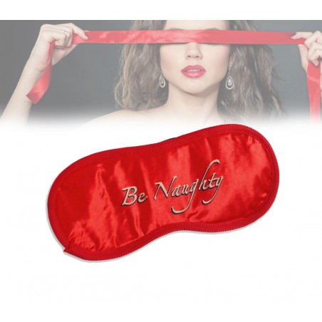 Set di 3 accessori sexy gioco bondage sadomaso rosso con manette e mascherina 