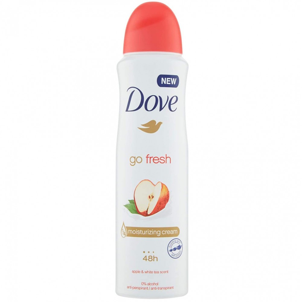 Deodorante DOVE Spray Go Fresh 676707 a Mela E Te' Bianco 150 ml 48H No Alcool