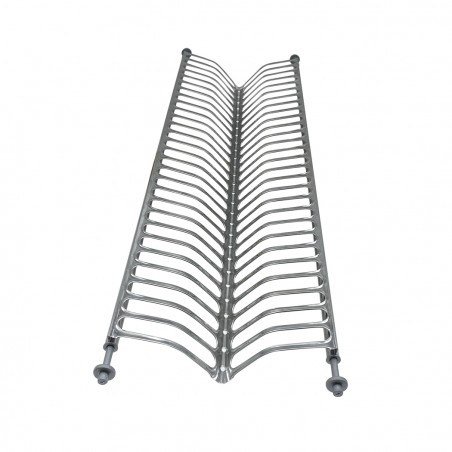 Mensola Scolapiatti Incasso con Vaschetta e Attacco a Molle 86cm in Acciaio Inox