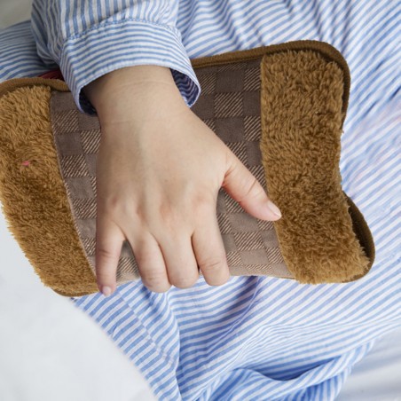 Borsa acqua calda con tasca scaldamani in poliestere 579196 fantasie assortite