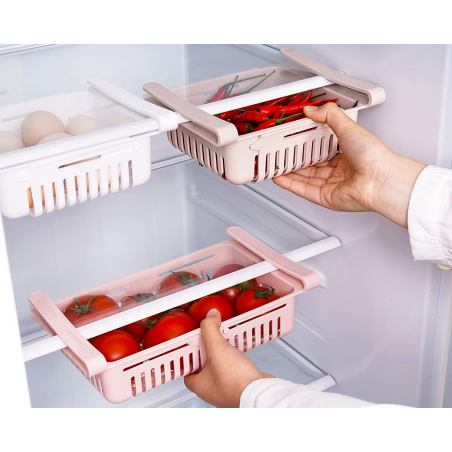 Cassetto per Frigorifero 187325 Organizer Estensibile in Plastica Multiuso frigo