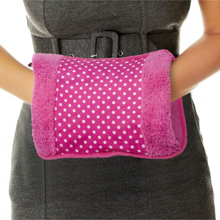 Borsa acqua calda con tasca scaldamani in poliestere 579196 fantasie assortite