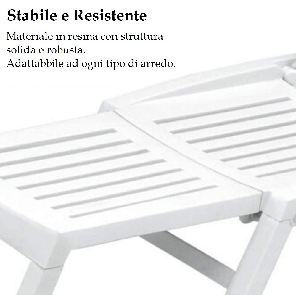 Lettino ORFEO Sdraio In Resina 177x61x85cm...