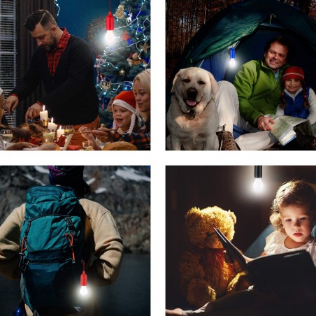 Lampadina LED Portatile Colorata 881609 Batteria per Casa Campeggio Giardino