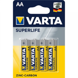 Confezione da 4 batterie stilo AA Varta zinco carbone...