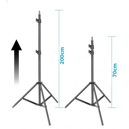 Lampada ad anello luce led 35 cm faro selfie con treppiedi 187158 potenziometro