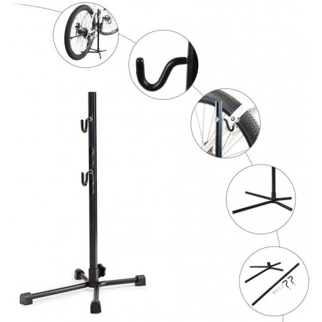Cavalletto bici stand bicicletta per manutenzione A12163 con altezza regolabile