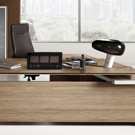 Orologio digitale da parete muro led 146228 calendario temperatura 46x21x2 cm