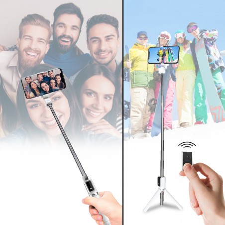 Asta Selfie stick P50 mini wireless treppiede 508257 espandibile con telecomando