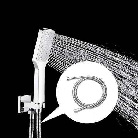 Tubo Flessibile 2mt in Metallo 329764 Ricambio Universale per Soffione Doccia