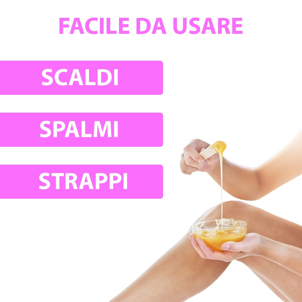 Kit completo cera brasiliana in perline oro...