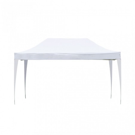 Gazebo Helios 770589 tessuto in polietilene struttura in ferro 3x4 mt BIANCO