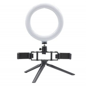 Anello 20 cm selfie LED con 2 supporti 730492 per... 2