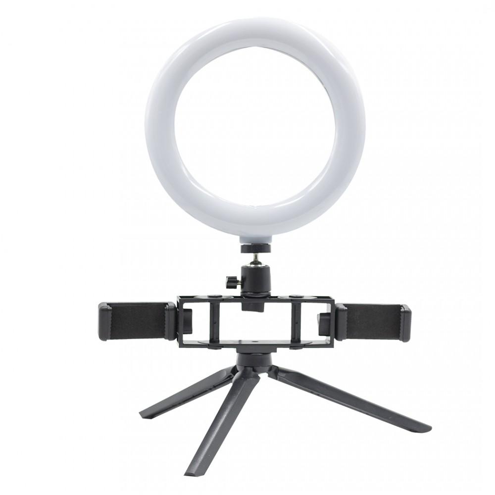 Anello 20 cm selfie LED con 2 supporti 730492...