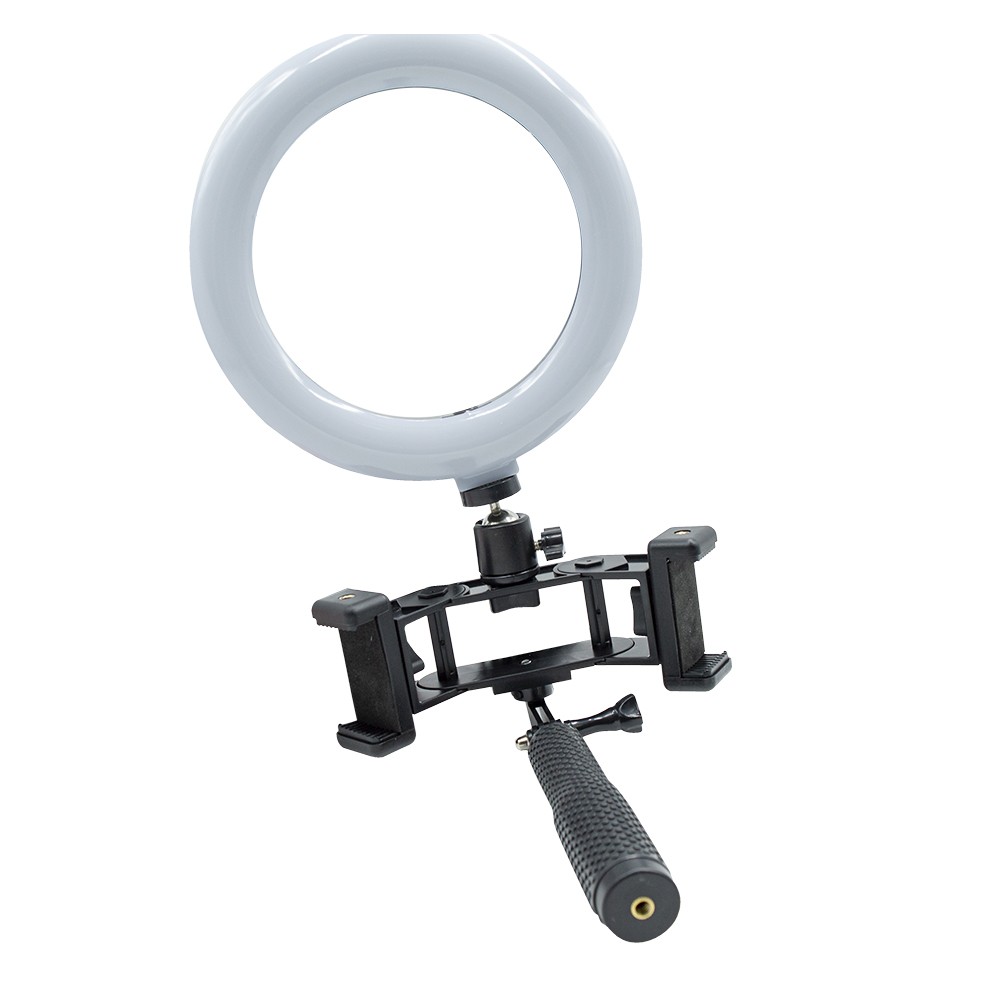 Anello 20 cm selfie LED con 2 supporti 730492...