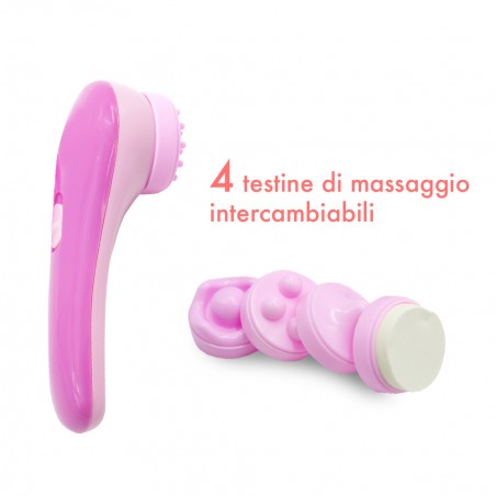 Massaggiatore per il viso 751295 RELAXING FACE con 5 diverse testine 2 velocità