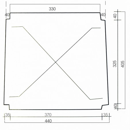 Kit 2 pz Ricambio Seduta 996 in Paglia Fondo per Sedia Arte Povera 33x37