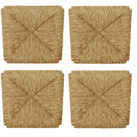 Kit 4 pz Ricambio Seduta 996 in Paglia Fondo per Sedia Arte Povera 33x37cm