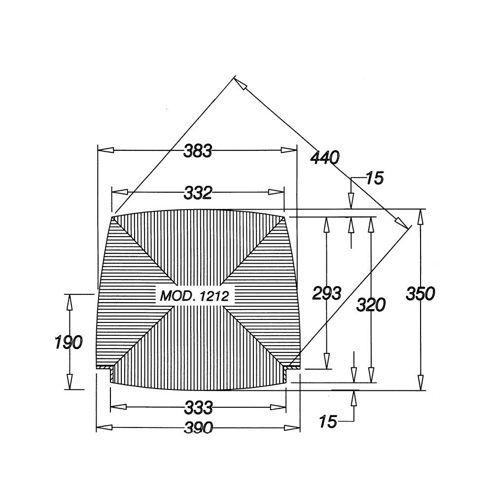 Kit 2 pz Ricambio Seduta 1212-R in Paglia Fondo...