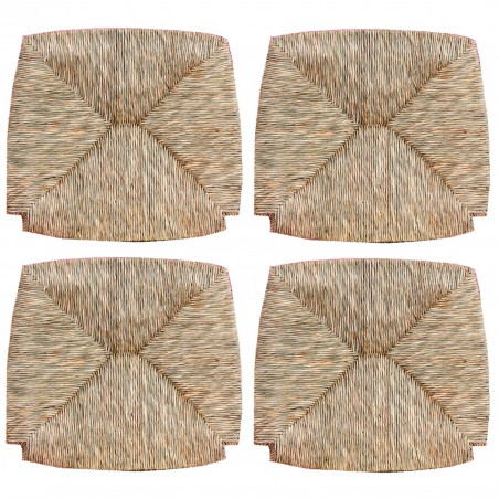 Kit 4 pz Ricambio Seduta 1212-R in Paglia Fondo Sedia Venezia Paesana 33x38 cm