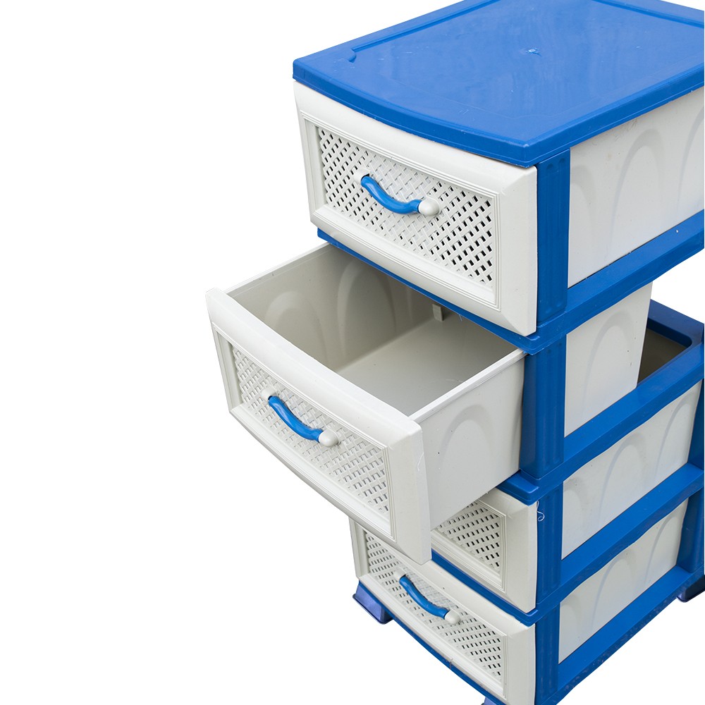 Cassettiera salvaspazio 4 cassetti in plastica...