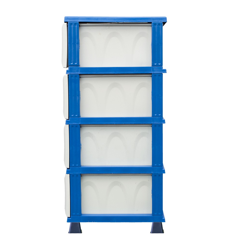 Cassettiera salvaspazio 4 cassetti in plastica...