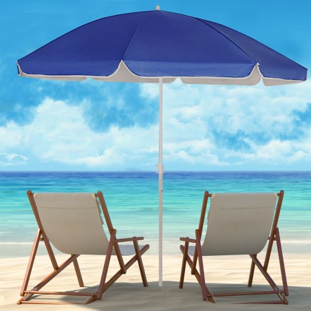 Ombrellone da mare palo centrale tinta unita TNT art. 253001 con custodia 180 cm