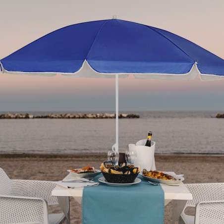 Ombrellone da mare palo centrale tinta unita TNT art. 253001 con custodia 180 cm