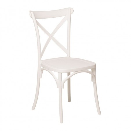 Set 2 sedie Country realizzata in polipropilene rinforzata con fibra di vetro