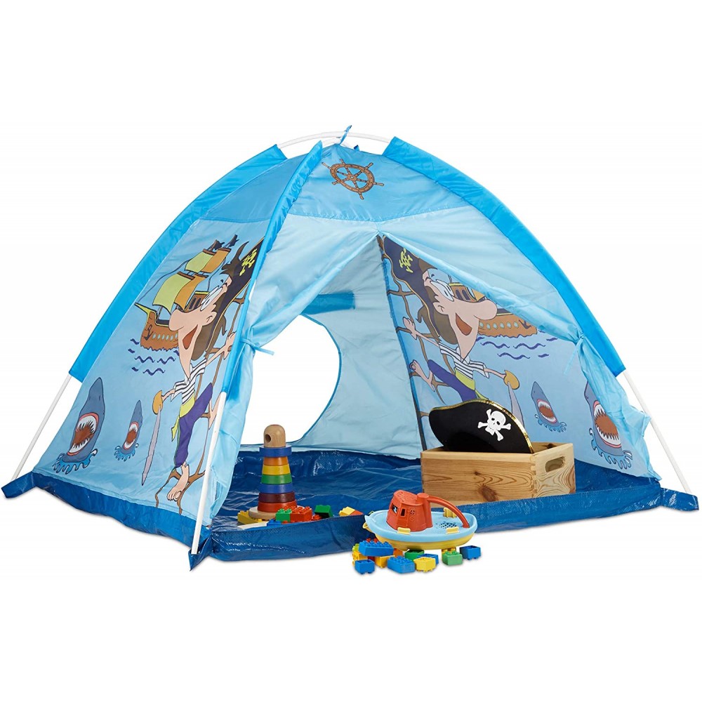 Tenda da Gioco Pirati Forma di Piramide Linea CIGIOKI 112x112x94 cm per Bambini