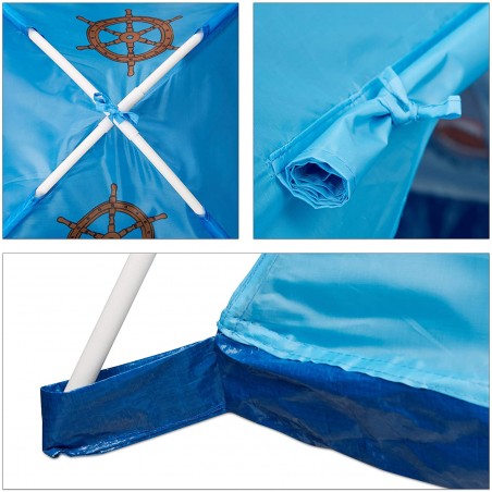 Tenda da Gioco Pirati Forma di Piramide Linea CIGIOKI 112x112x94 cm per Bambini