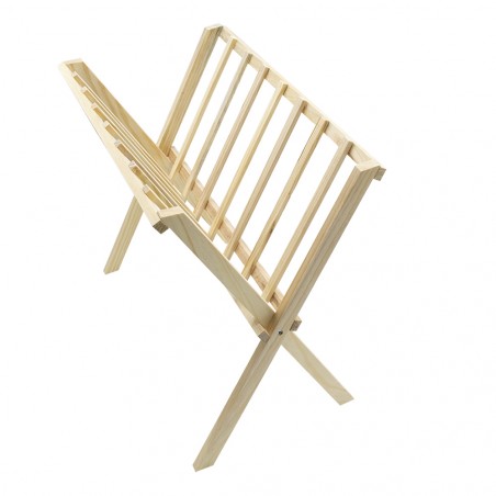 Organizer portariviste da terra 440704 in legno chiaro richiudibile 22x38xH33 cm