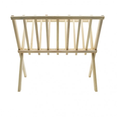 Organizer portariviste da terra 440704 in legno chiaro richiudibile 22x38xH33 cm