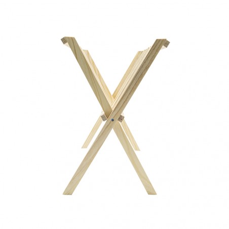 Organizer portariviste da terra 440704 in legno chiaro richiudibile 22x38xH33 cm