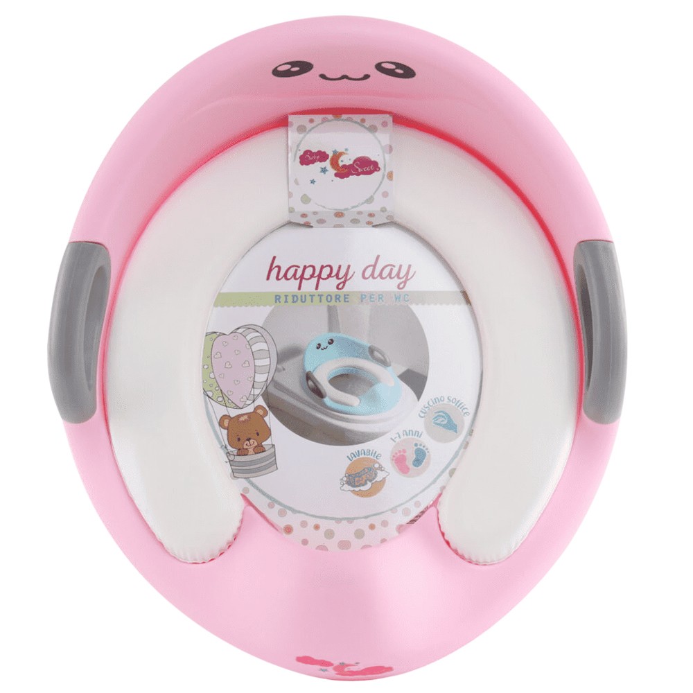 Riduttore WC per Bambini 526200 Sedile da Toilette Ovale Morbido con Paraspruzzi