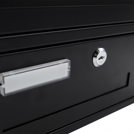 Cassetta Postale Condominiale 3 Posti Iron Black 30x32,5x17cm