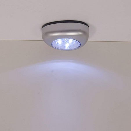 Lampada Push adesiva luce emergenza portatile a batteria per armadio cassetti