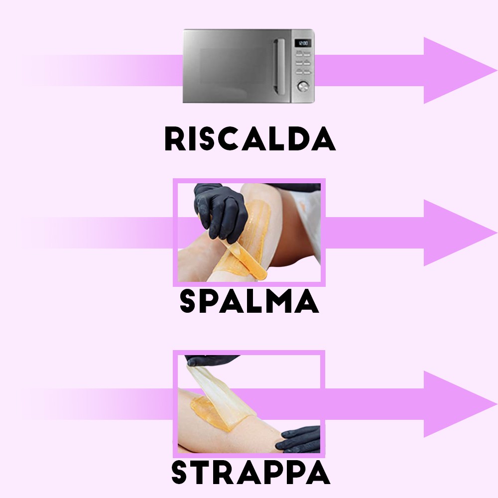 Kit cera brasiliana per microonde art. 59504...