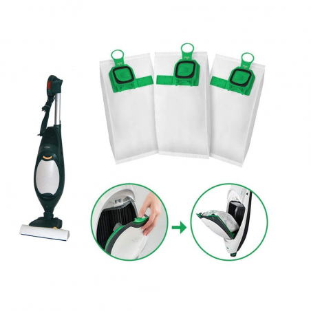 Kit Ricambi Vk 140-141 Compatibili Folletto 12 Sacchetti 2 Griglie e 12 Profumi