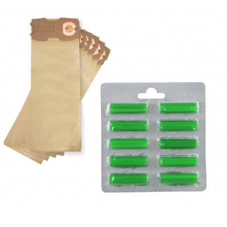 Ricambi Compatibili Folletto 24 Sacchetti e 20 Profumini VK 118-119-120-121-122