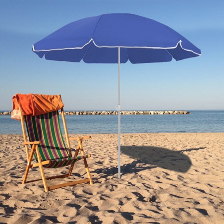 Ombrellone da mare palo centrale 208008 in alluminio e telo in poliestere 180 cm