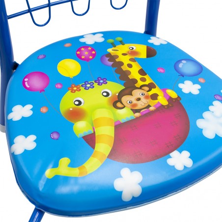 155352 Sedia colorata per bambini in metallo con fischietto integrato 15Kg max