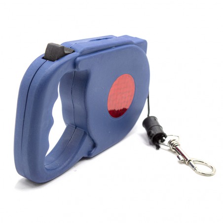 Guinzaglio per Cani Allungabile 01012 Filo Estensibile 5 mt con Catarifrangente