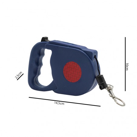Guinzaglio per Cani Allungabile 01012 Filo Estensibile 5 mt con Catarifrangente