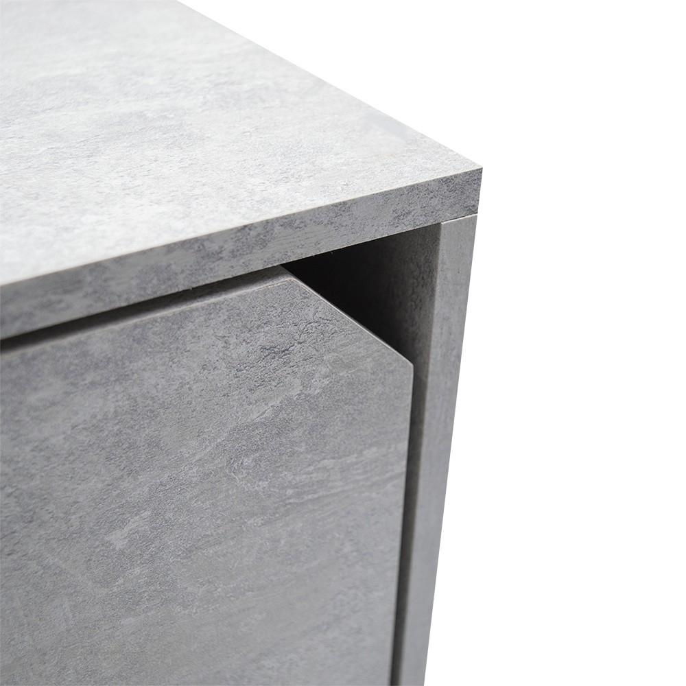 Cubo Modulare Libreria 13232 Cemento Frassinato...