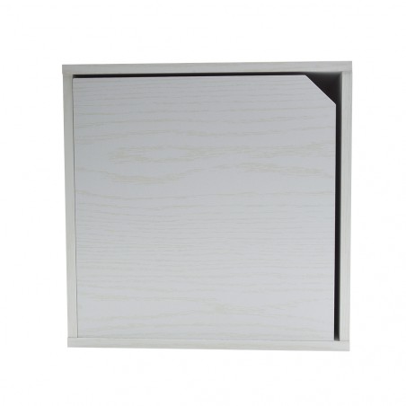 Cubo Modulare Libreria 13232 Cemento Frassinato con Anta Apribile CUBE STACK