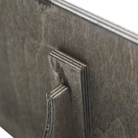 Mensola Portaoggetti 416792 in Legno Colore Noce 20x75cm Rettangolare da Parete